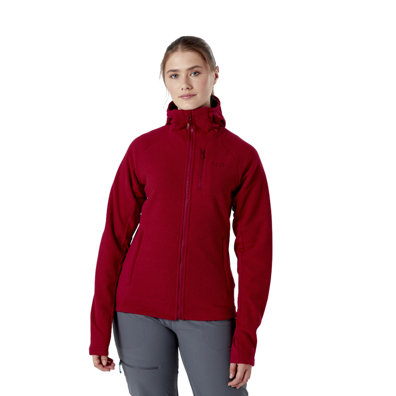 Rab Women's Capacitor Hoody 10 Crimson-2